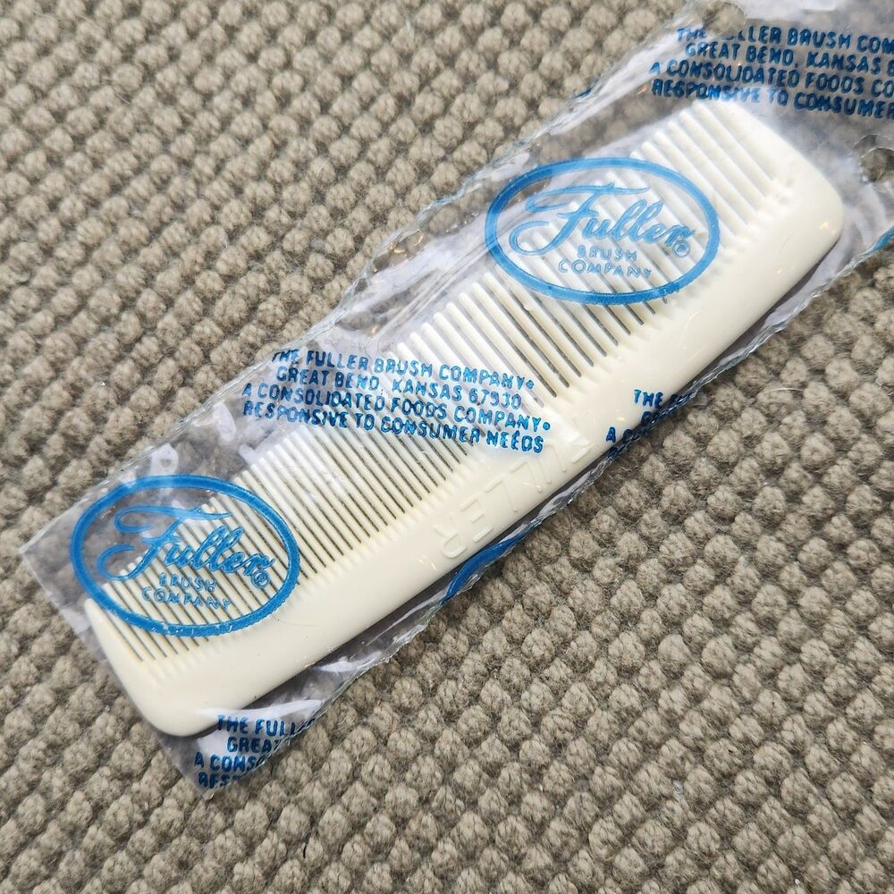 NEW Vintage Fuller 4.5" Off White Comb Never Opened Sealed Old Stock USA Made